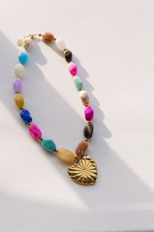 Color Lover Heart Nevklace