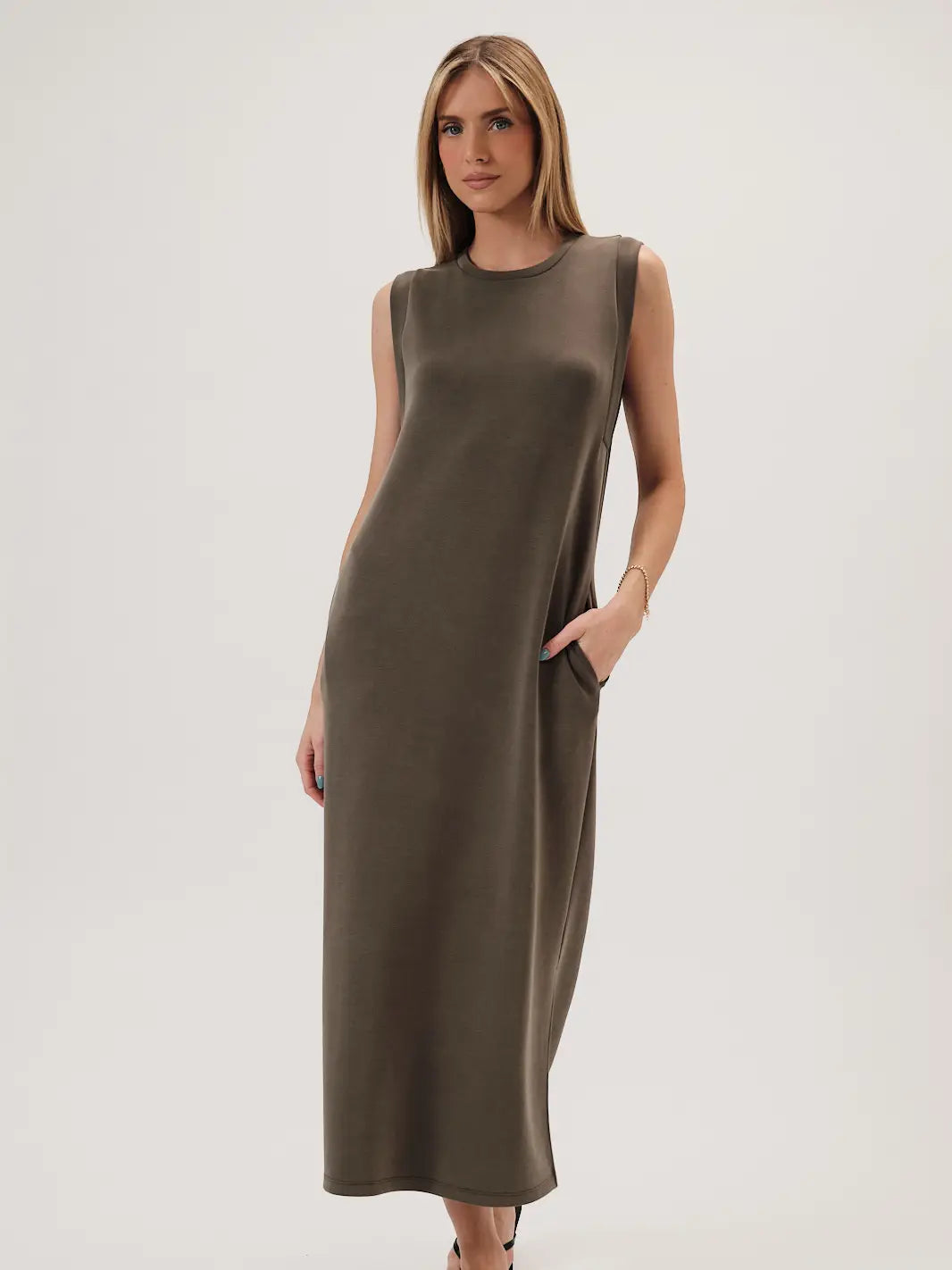 Trinity Olive Maxi Dress