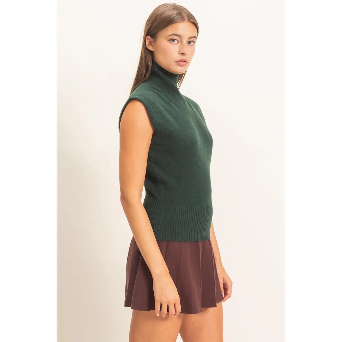 Celia Sleeveless High Neck Top