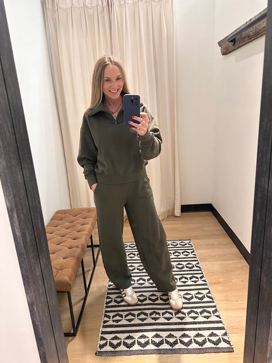 Army Olive Barrel Pant