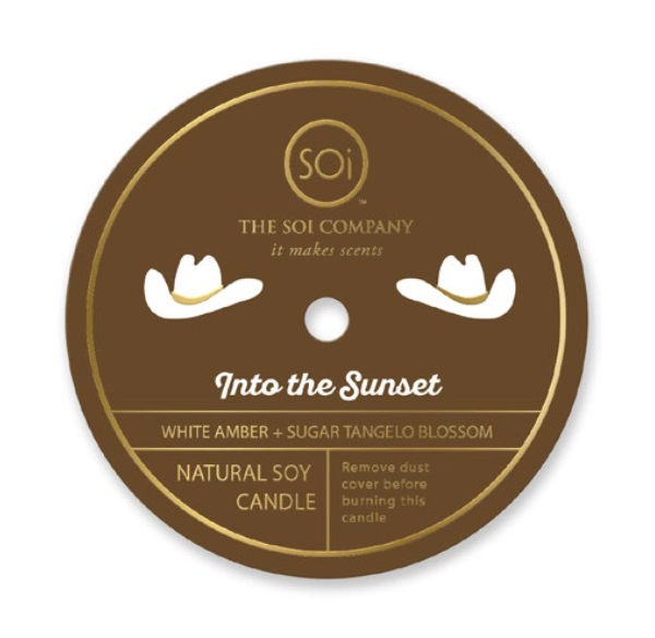Into the Sunset Cowboy Hat 12 oz Candle