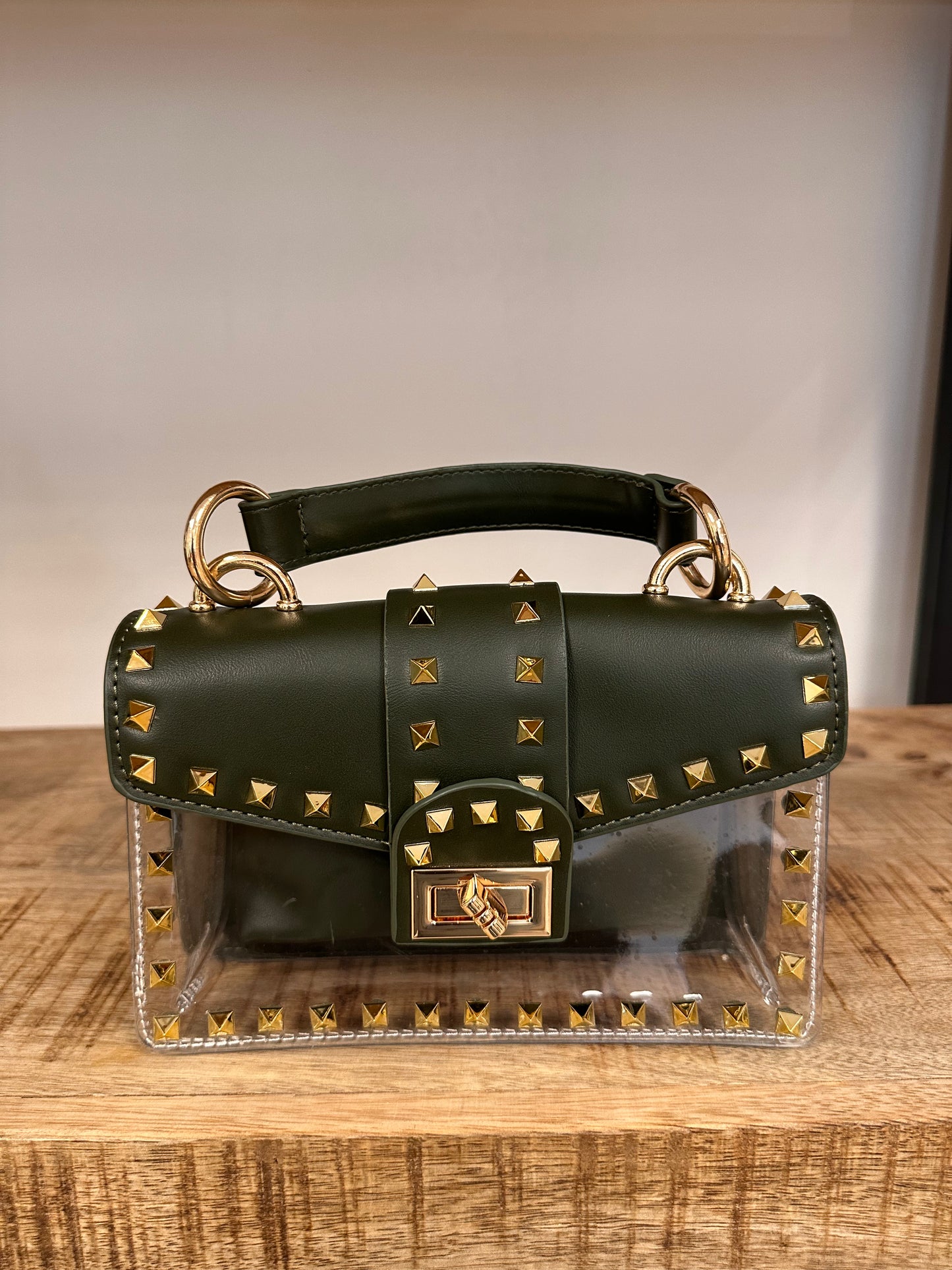 Stadium Clear Bag in Olive