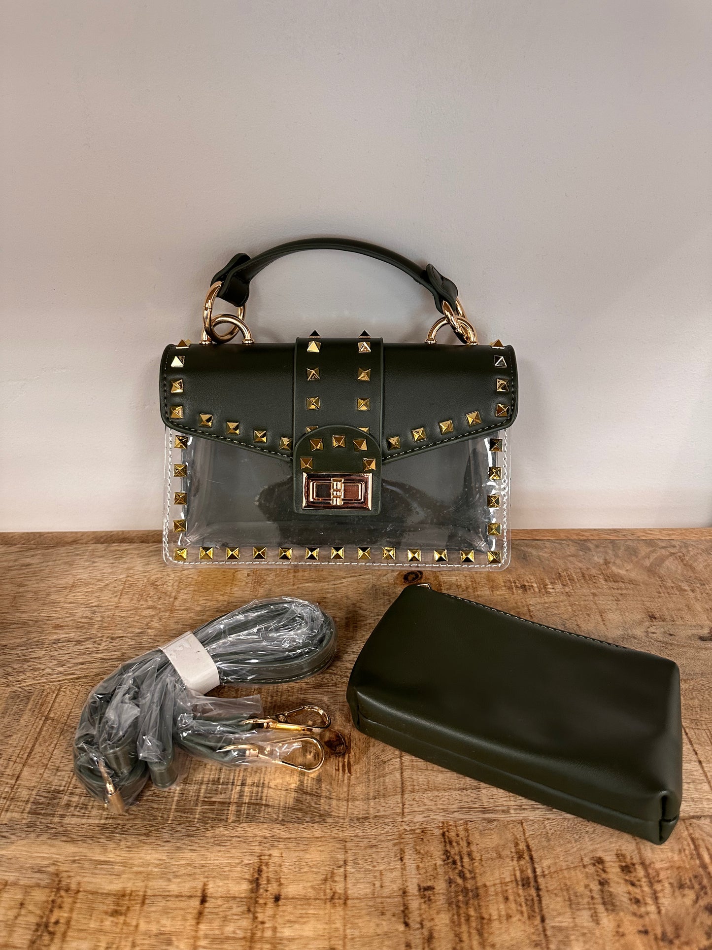 Stadium Clear Bag in Olive