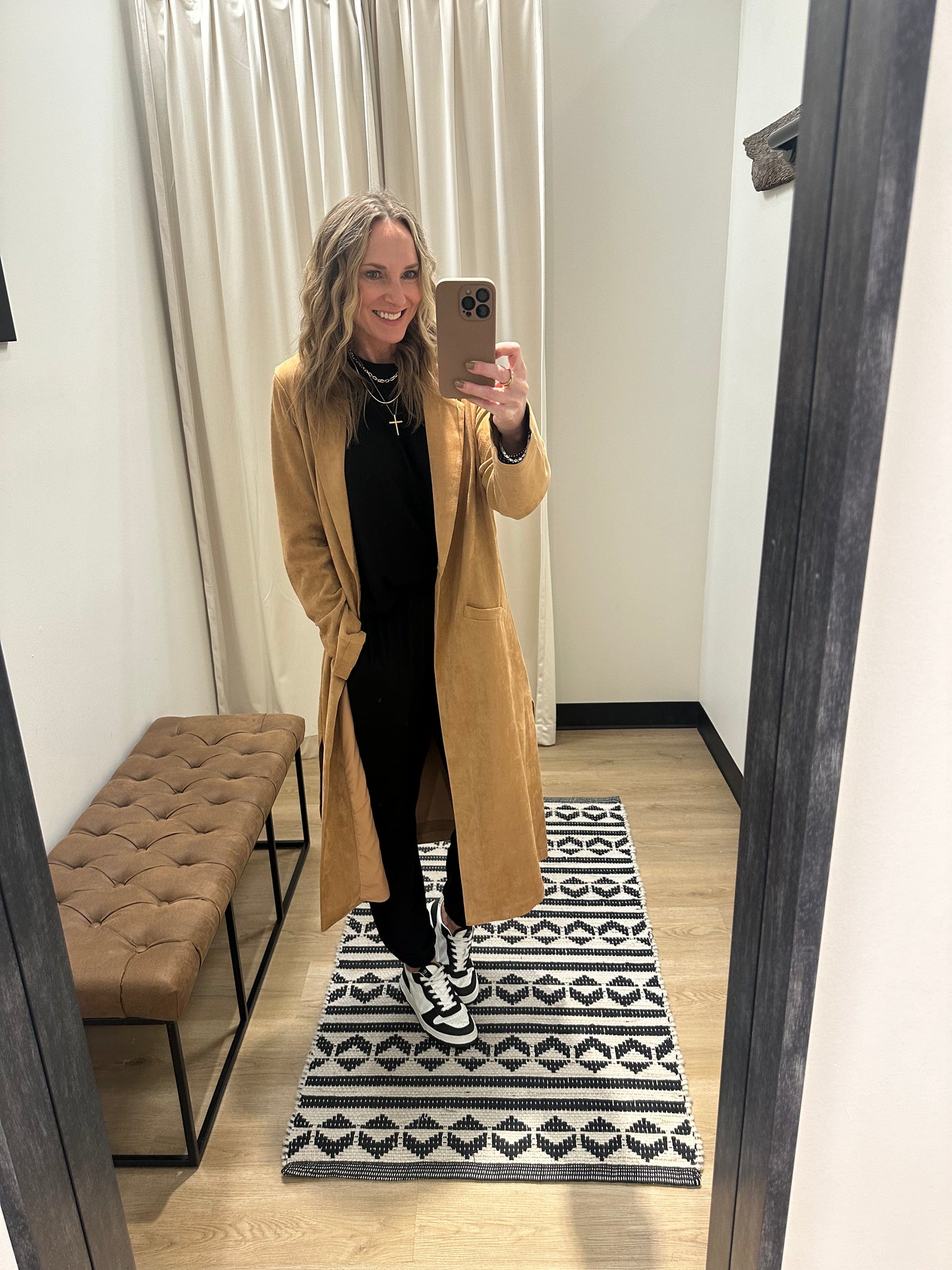 Grace Faux Suede Duster