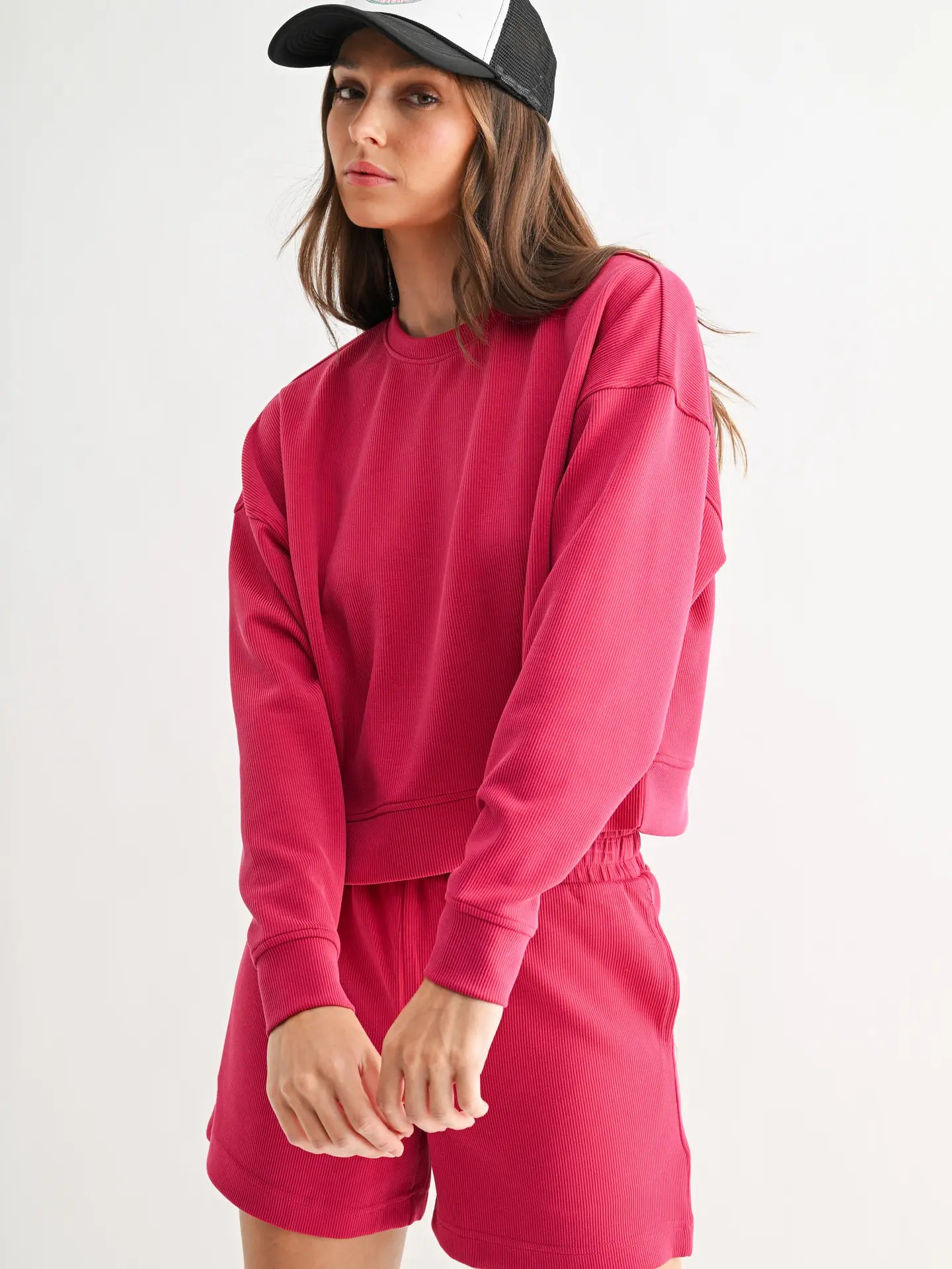 Luxe Sand Wash Rib Sweater