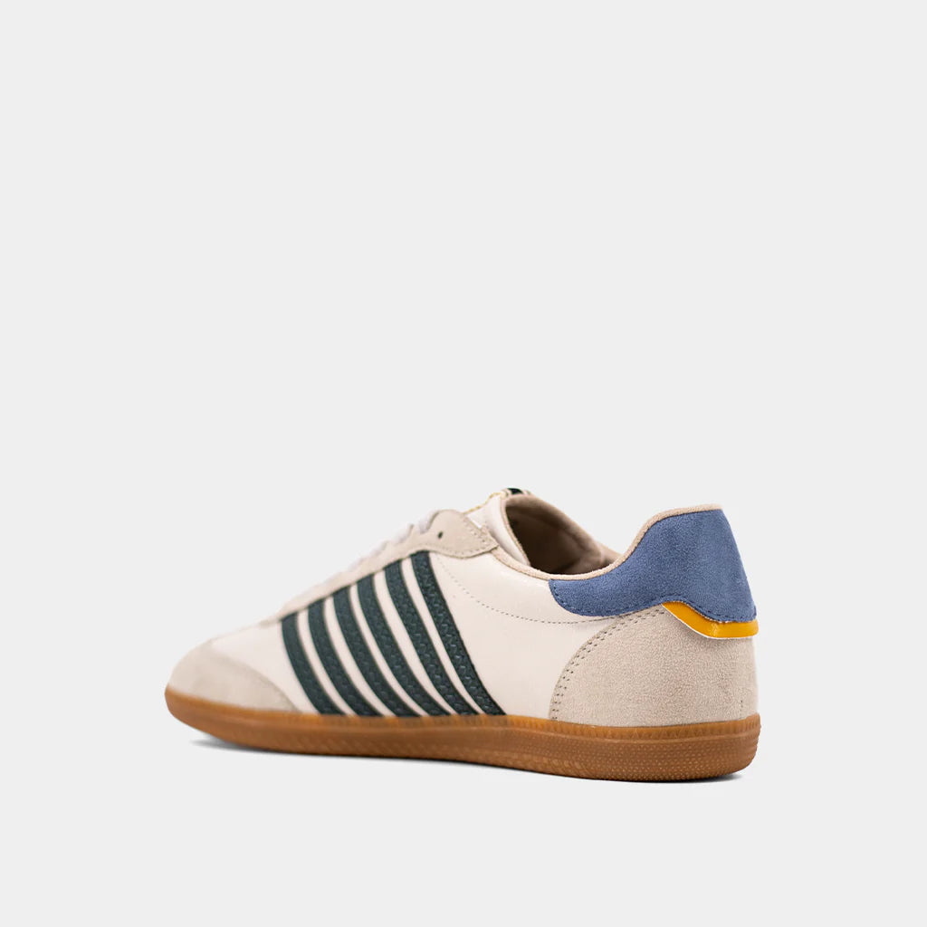 Stevie Sneaker- Dk Green Stripe