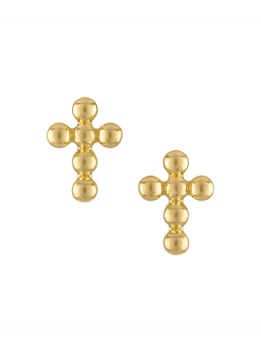 Royal Cross Stud Earring