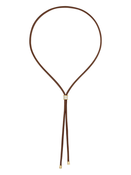 Piper Cord Bolo Necklace
