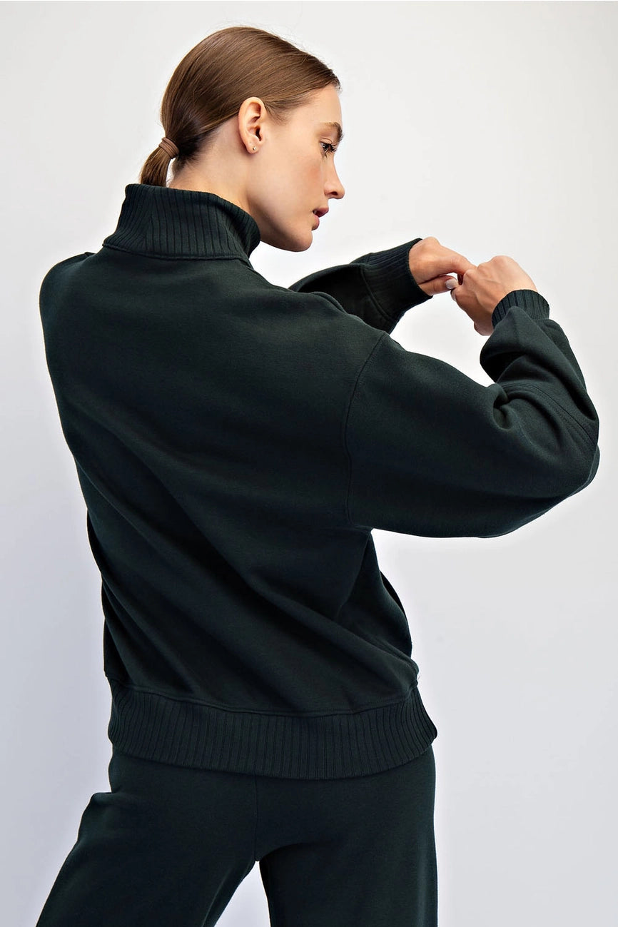 Rhea Fleece Half-Zip Top