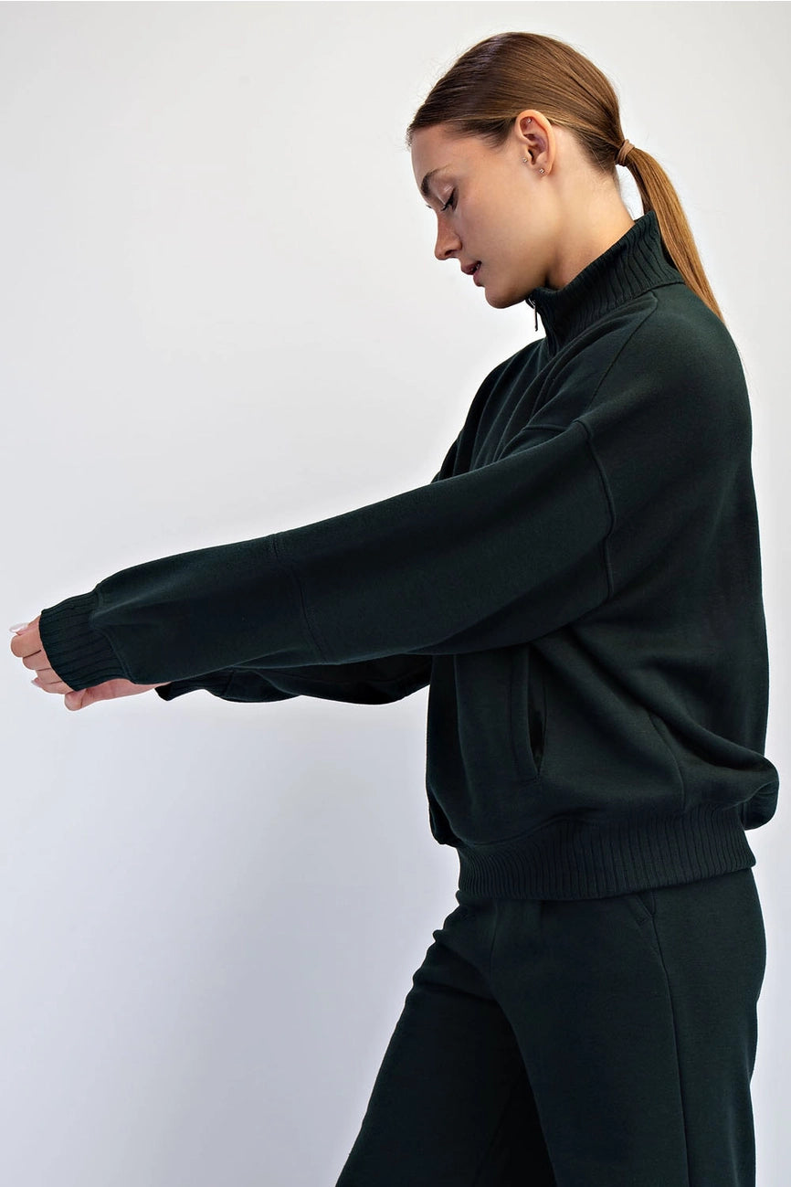 Rhea Fleece Half-Zip Top