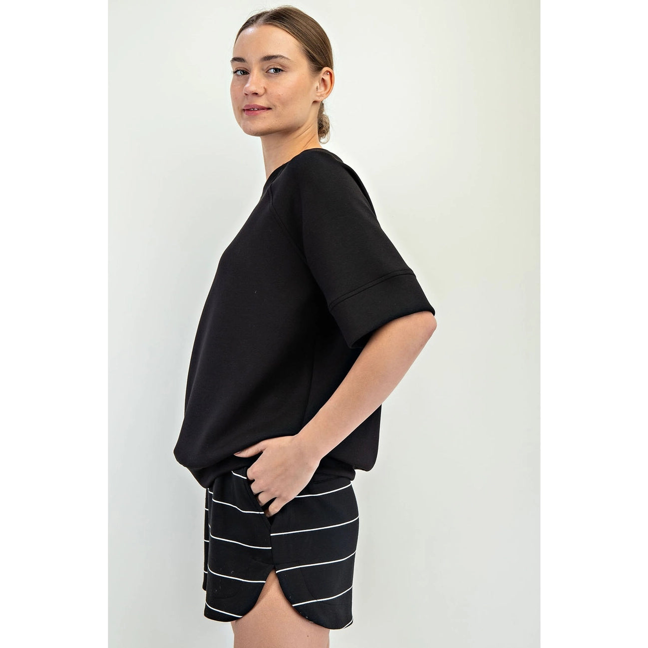 Veda Modal Top- Black