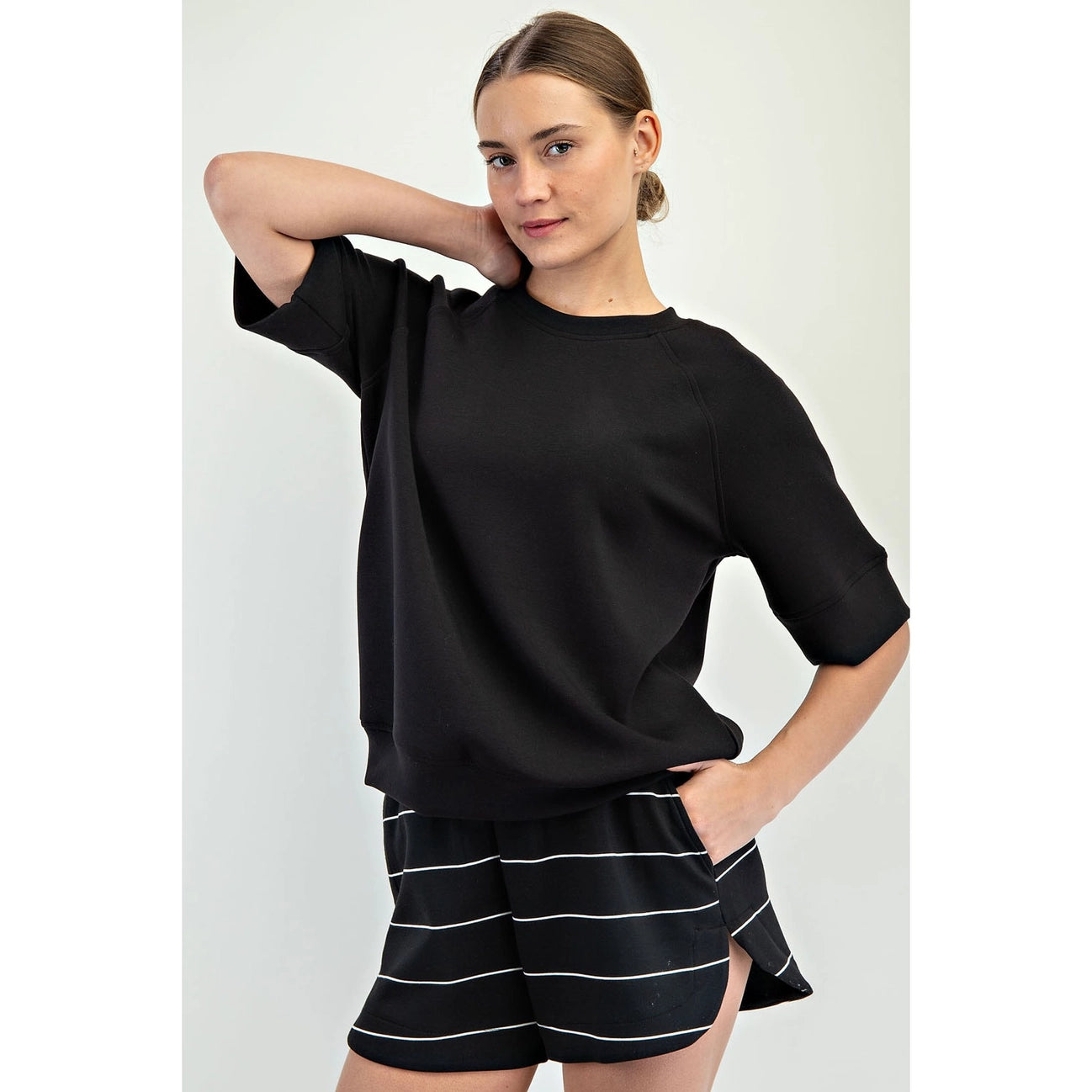 Veda Modal Top- Black