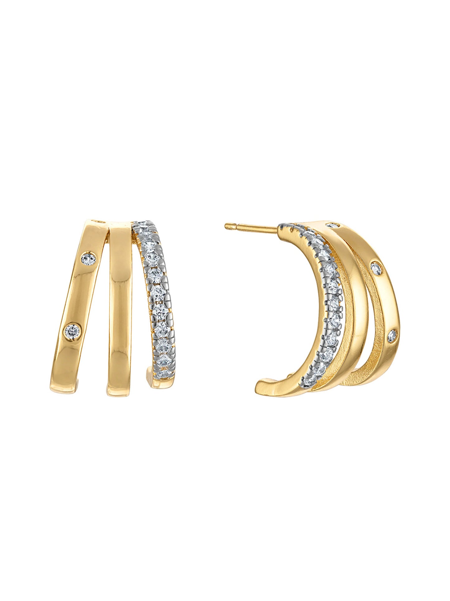 Teddy Triple Earring- Small