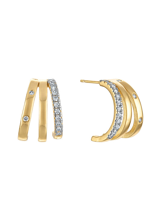 Teddy Triple Earring- Small