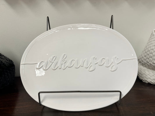 Arkansas Embossed Platter