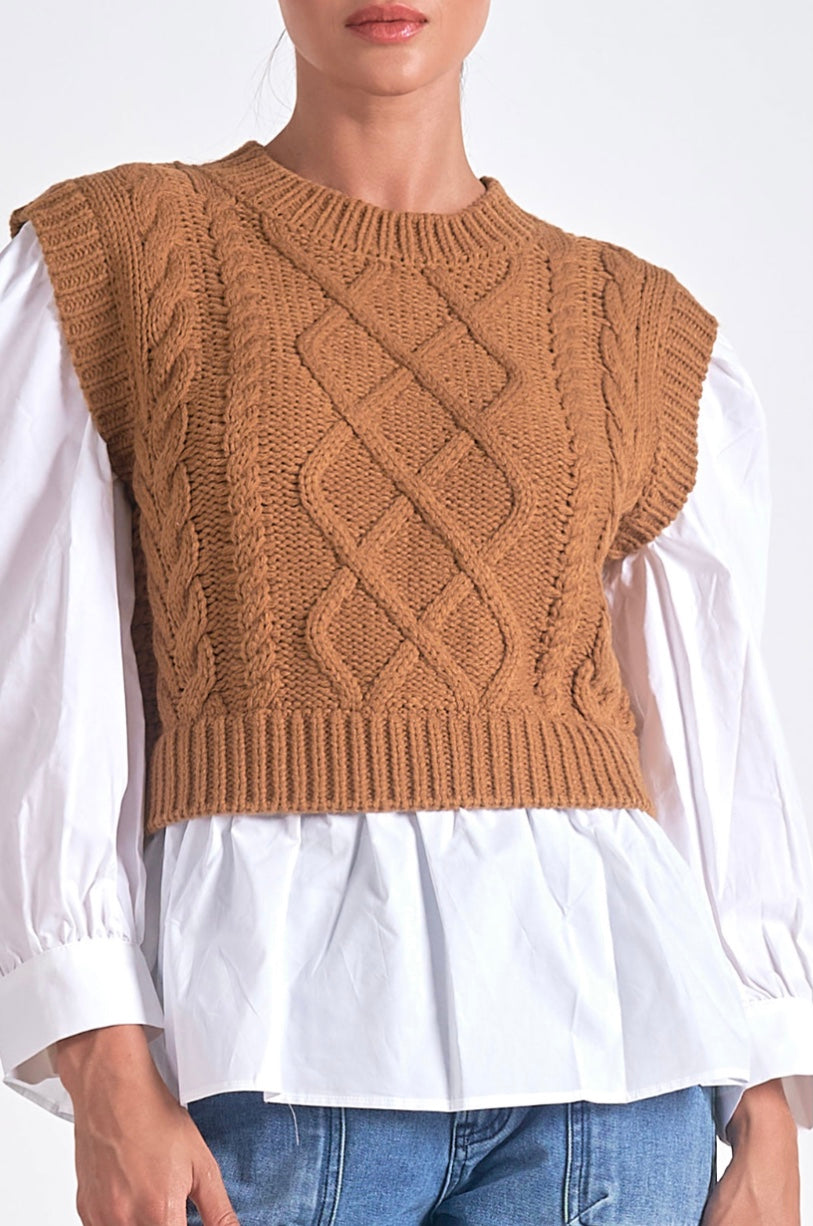 Kate Layered Sweater Vest