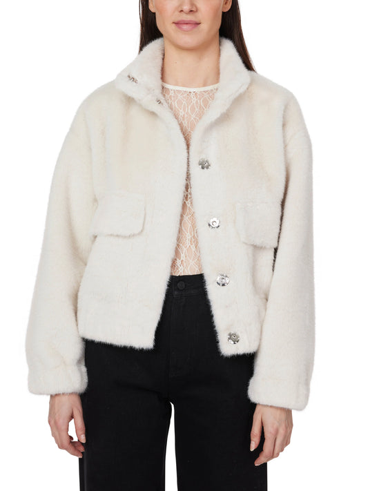 Faux Fur Utility Jacket