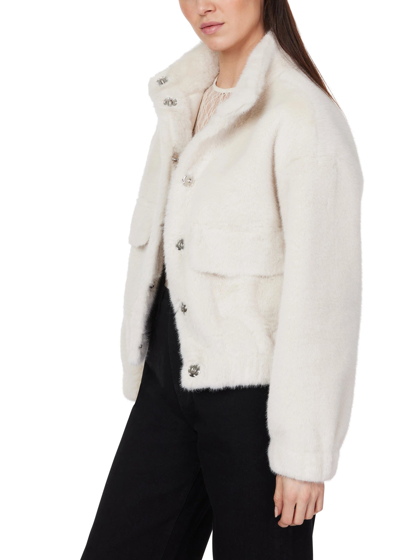 Faux Fur Utility Jacket