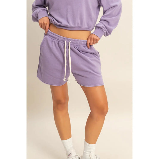 Gillian Burnout Short- Purple