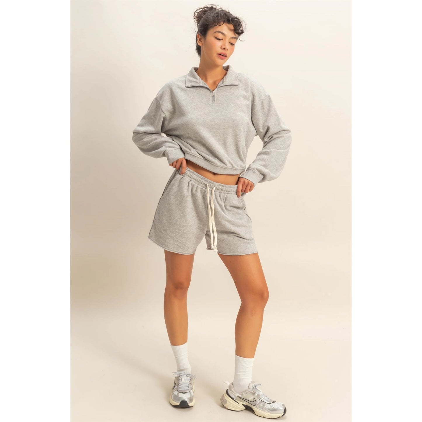 Gillian Burnout Short- Gray