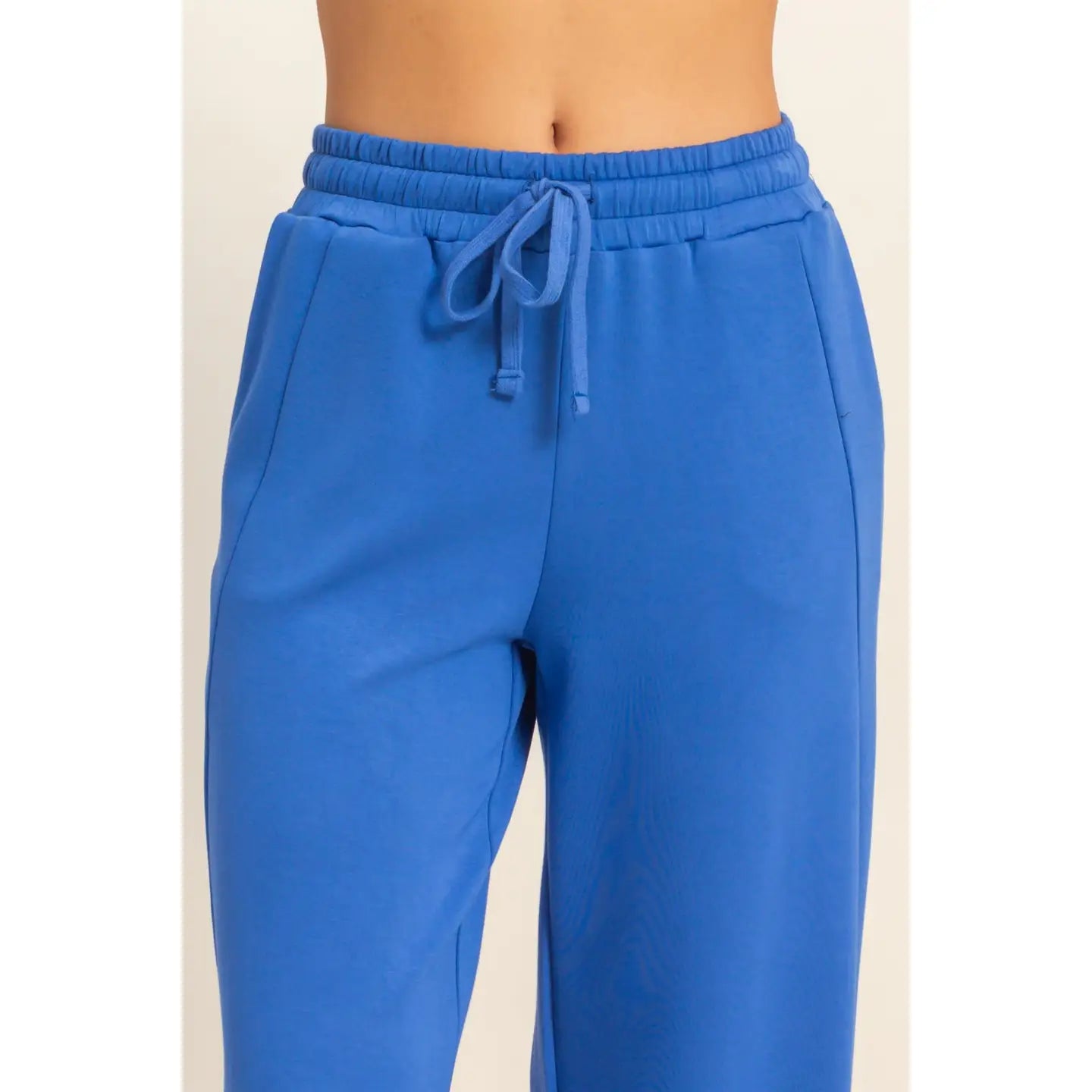 Allie Wide Leg Pant- Cobalt