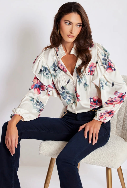 Thea Ruffle Blouse