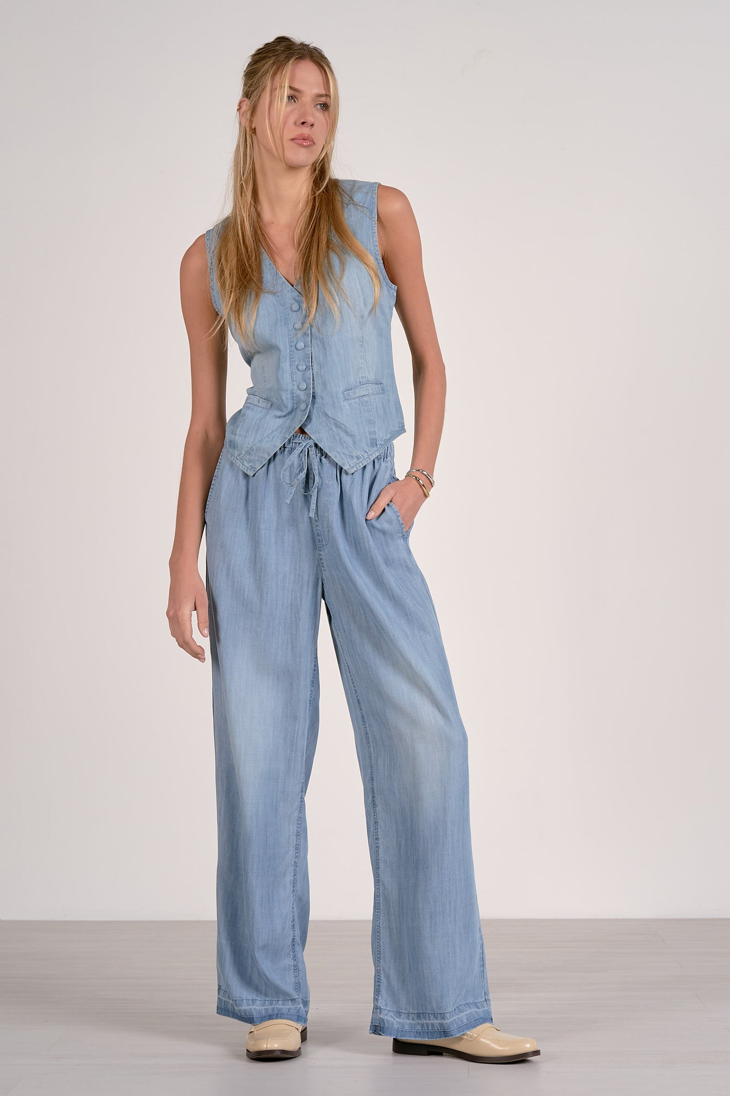 Sunny Button Front Vest