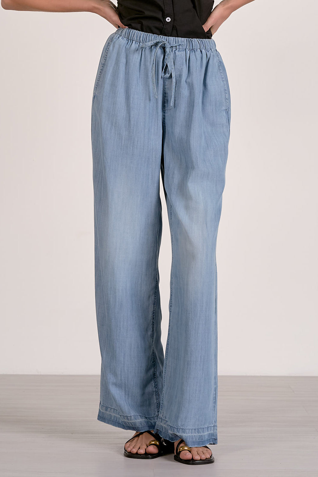 Sunny Drawstring Pant- Denim